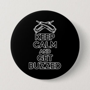 Keep Calm: Barber Humour 3 Inch Round Button