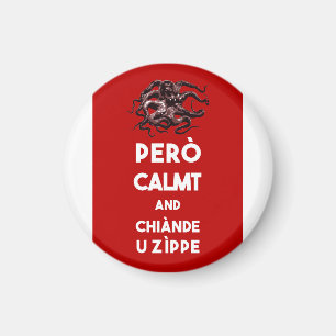 Keep calm barese octopus magnet