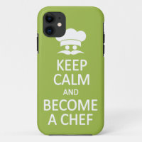 Keep Calm & Become a Chef custom iPhone case