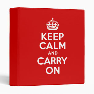 Keep Calm Binder