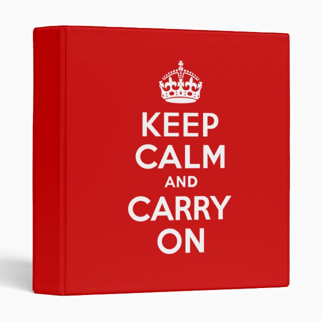 Keep Calm Binder (Front/Spine)