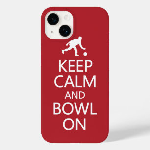 Keep Calm & Bowl On custom colour Blackberry case
