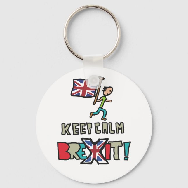 Keep Calm Brexit Keychain (Front)