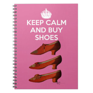 Keep Calm Buy Shoes 2 Notebook