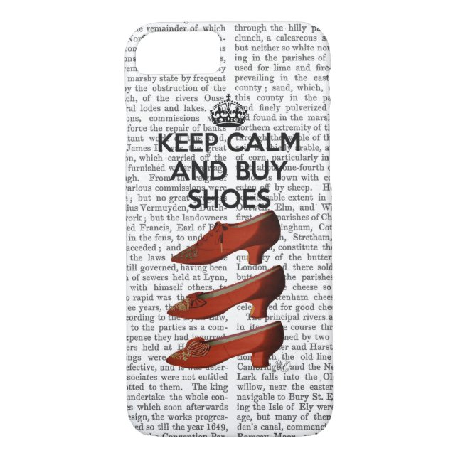 Keep Calm Buy Shoes Case-Mate iPhone Case (Back)