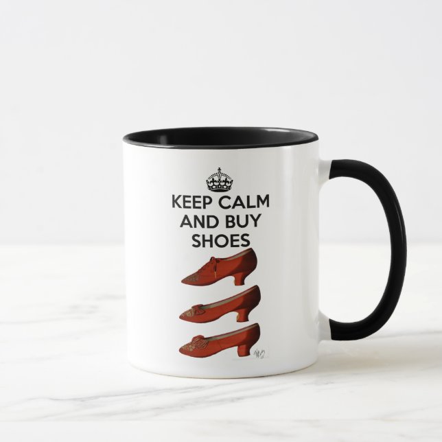 Keep Calm Buy Shoes Mug (Right)