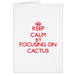Keep Calm by focusing on Cactus