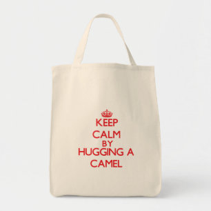 Keep calm by hugging a Camel Tote Bag