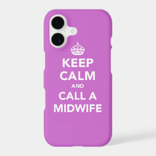 Keep Calm Call A Midwife Birth Worker - Hot Pink