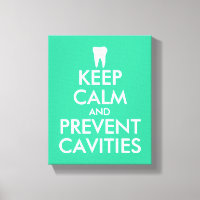Keep calm canvas print for dentist | dental clinic