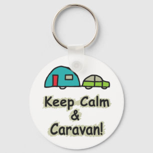 Keep Calm Caravan Keychain