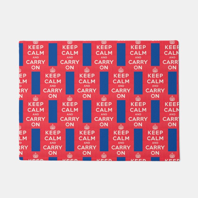 KEEP CALM & CARRY ON,  DOORMAT (Front)