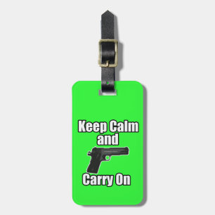 Keep Calm Carry On Luggage Tag