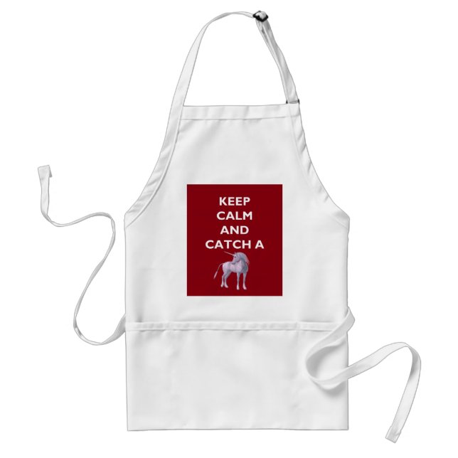 Keep Calm Catch a Unicorn ZKoA Standard Apron (Front)