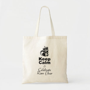 Keep Calm Celebrate Ram Year Tote Bag