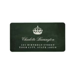 Keep Calm Chalkboard Birthday Party Address Labels