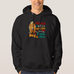 Keep Calm Chow Chow Not A Shark Matching Dog Hoodie