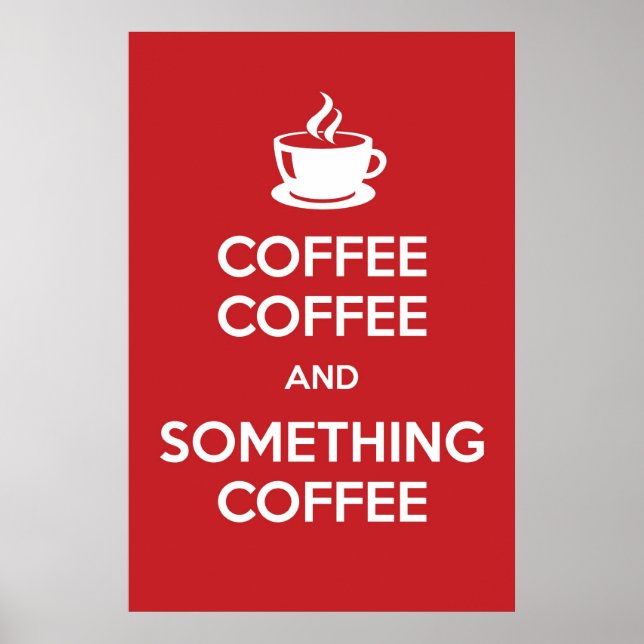Keep Calm Coffee Poster (Front)
