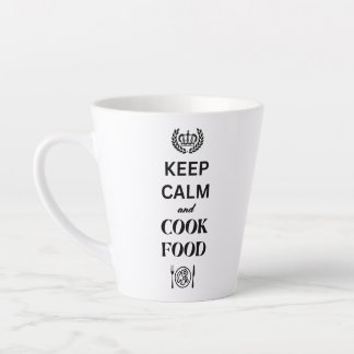 Keep Calm & Cook Food Latte Mug