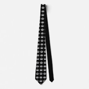 KEEP CALM CROWN on Black Customize This! Tie