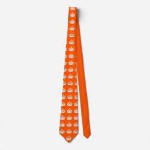 KEEP CALM CROWN on Orange Customize This! Tie