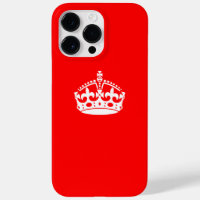 KEEP CALM CROWN on Red Customize This!