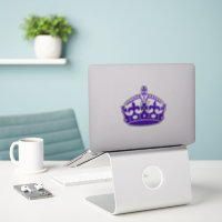Keep Calm Crown Purple
