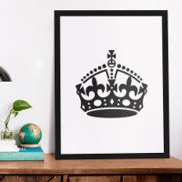 Keep Calm Crown Template