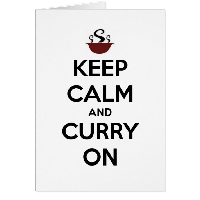 keep calm curry on (Front)