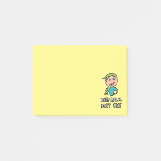 Keep Calm Diet Post-it Notes (Front)
