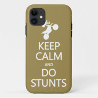 Keep Calm & Do Stunts custom colour iPhone case