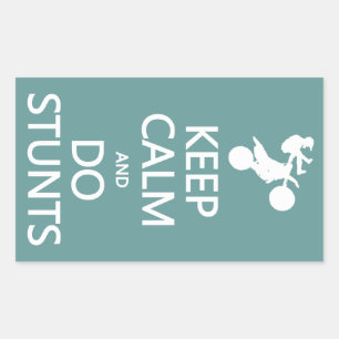 Keep Calm & Do Stunts custom colour stickers