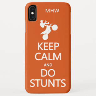 Keep Calm & Do Stunts custom monogram cases