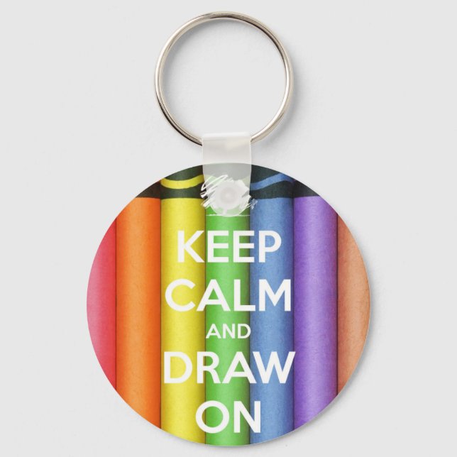 keep calm draw keychain (Front)