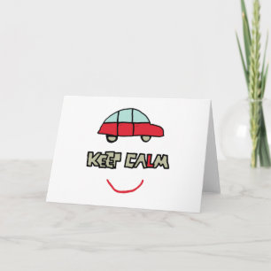 Keep Calm Driving Test Card