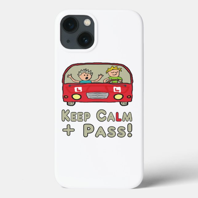 Keep Calm Driving Test Case-Mate iPhone Case (Back)