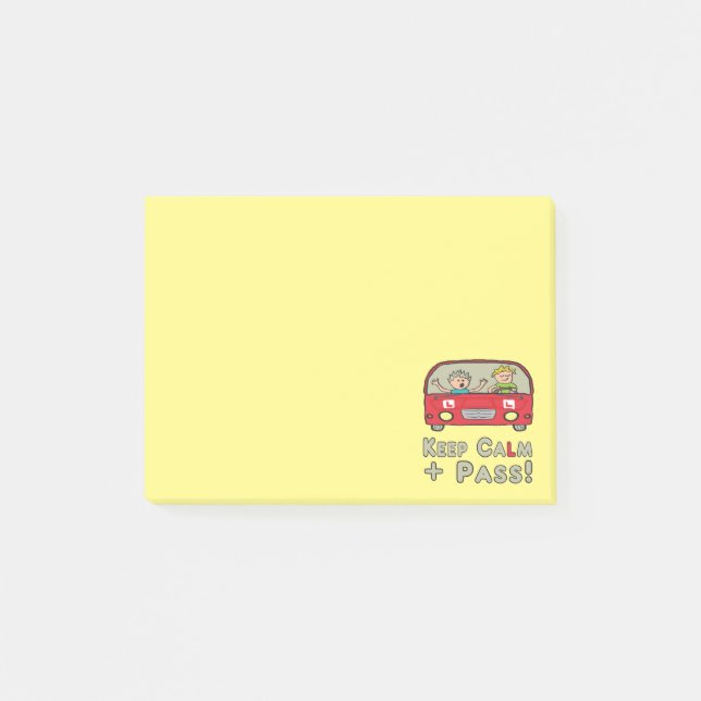 Keep Calm Driving Test Post-it Notes (Front)