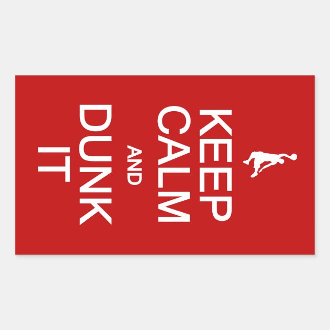 Keep Calm & Dunk It stickers (Front)