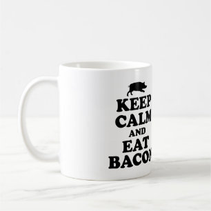 KEEP CALM & EAT BACON MUG