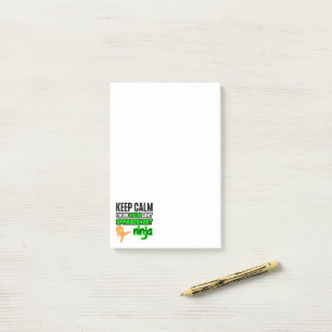 Keep Calm EXCELlent SPREADSHEET NINJA Post-it Notes