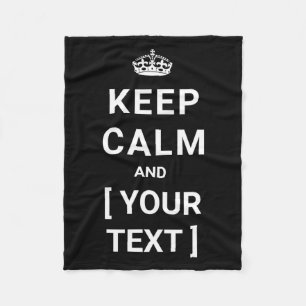 Keep Calm Fleece Blanket