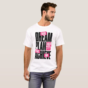 Keep Calm Focus Hope Peace Motivational T-Shirt