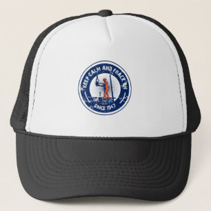 Keep Calm & Frack On. Since 1947. Trucker Hat