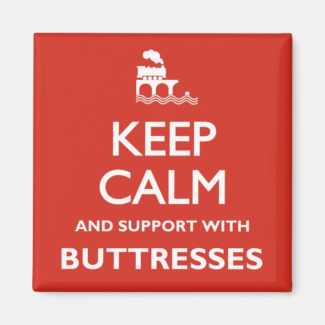 Keep Calm Fridge Magnet (Front)