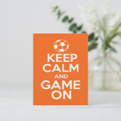 Keep Calm & Game On Postcard (Standing Front)