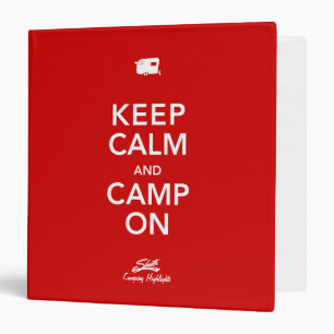 Keep Calm Glamp On Shasta Binder