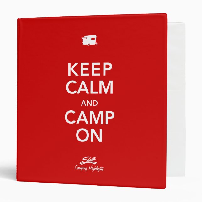 Keep Calm Glamp On Shasta Binder (Front/Inside)
