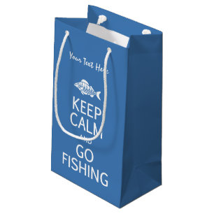 Keep Calm & Go Fishing custom gift bags