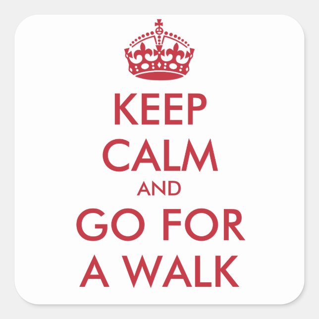 Keep Calm & GO FOR A WALK - Sticker (Front)