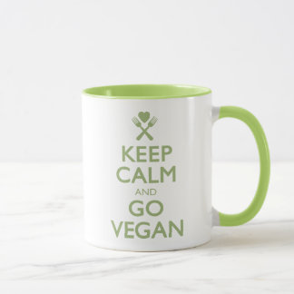Keep Calm Go Vegan Mug